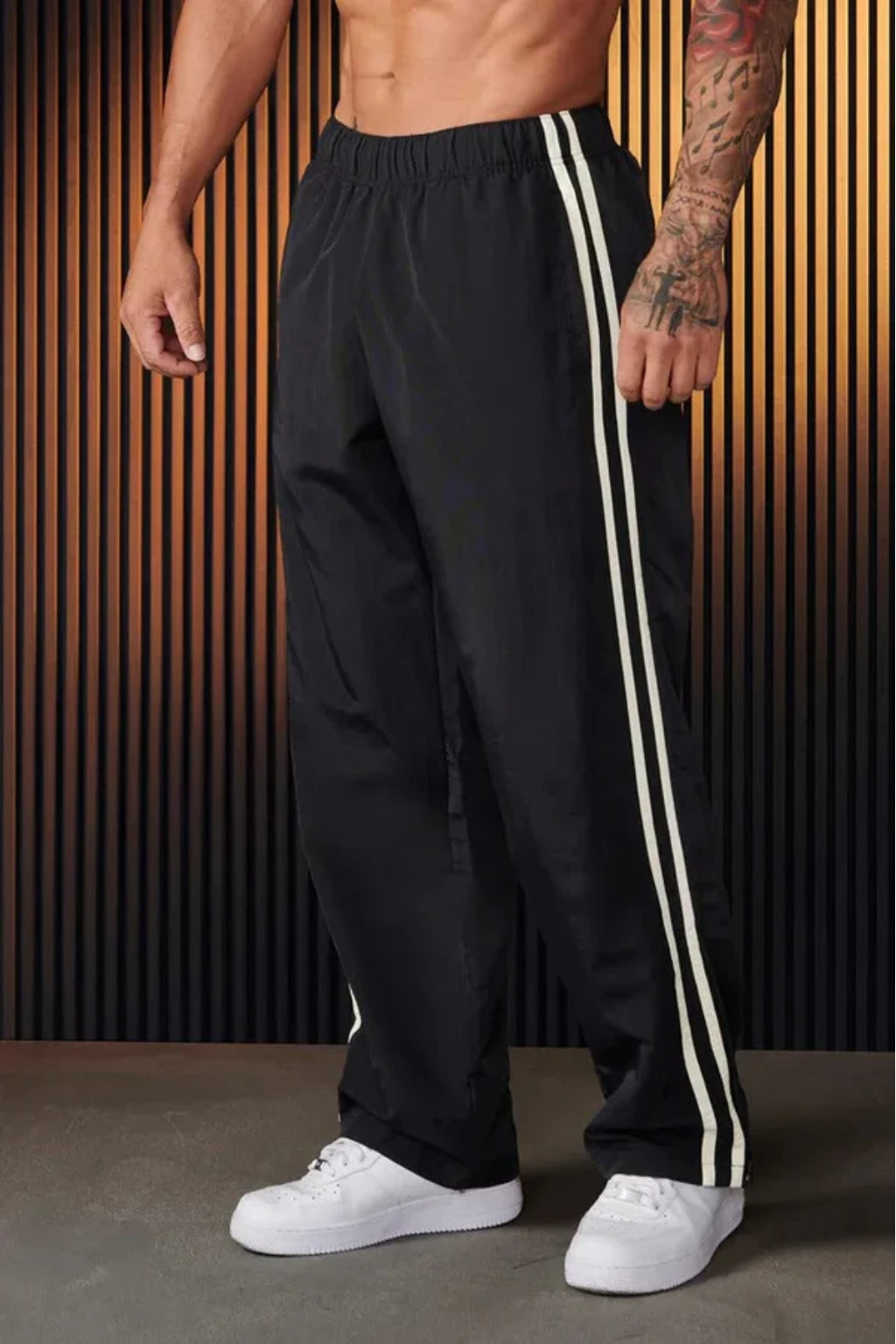 Narek | Heren joggingbroek met dubbele strepen – Sportieve comfortabele broek