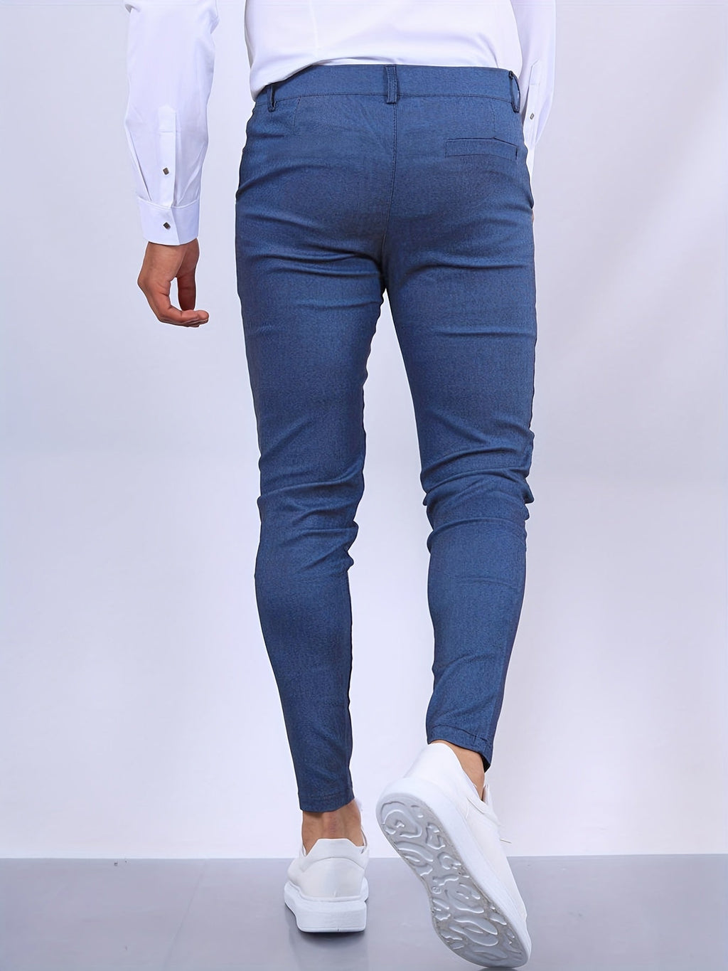 Orvalis | Pantalon de costume slim pour homme, longueur cheville – Pantalon élégant, formel et décontracté.