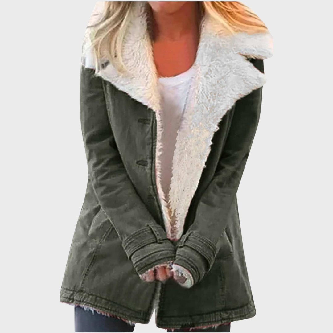 Mirelta | Warmer und stylischer Damenparka mit weichem Lammfellfutter