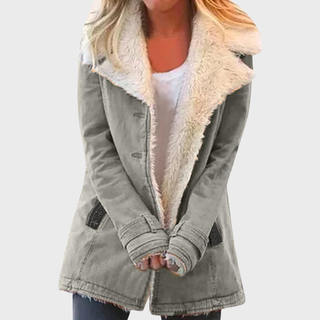 Mirelta | Warmer und stylischer Damenparka mit weichem Lammfellfutter