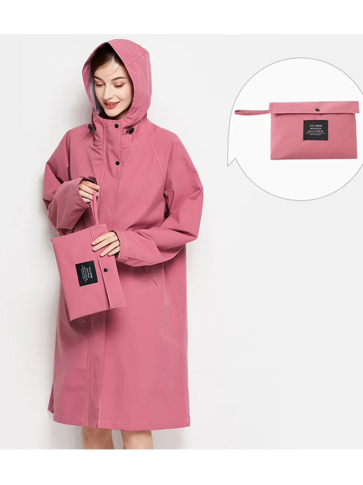 Anna | Imperméable et coupe-vent pour femme avec capuche ajustable, veste d'extérieur légère