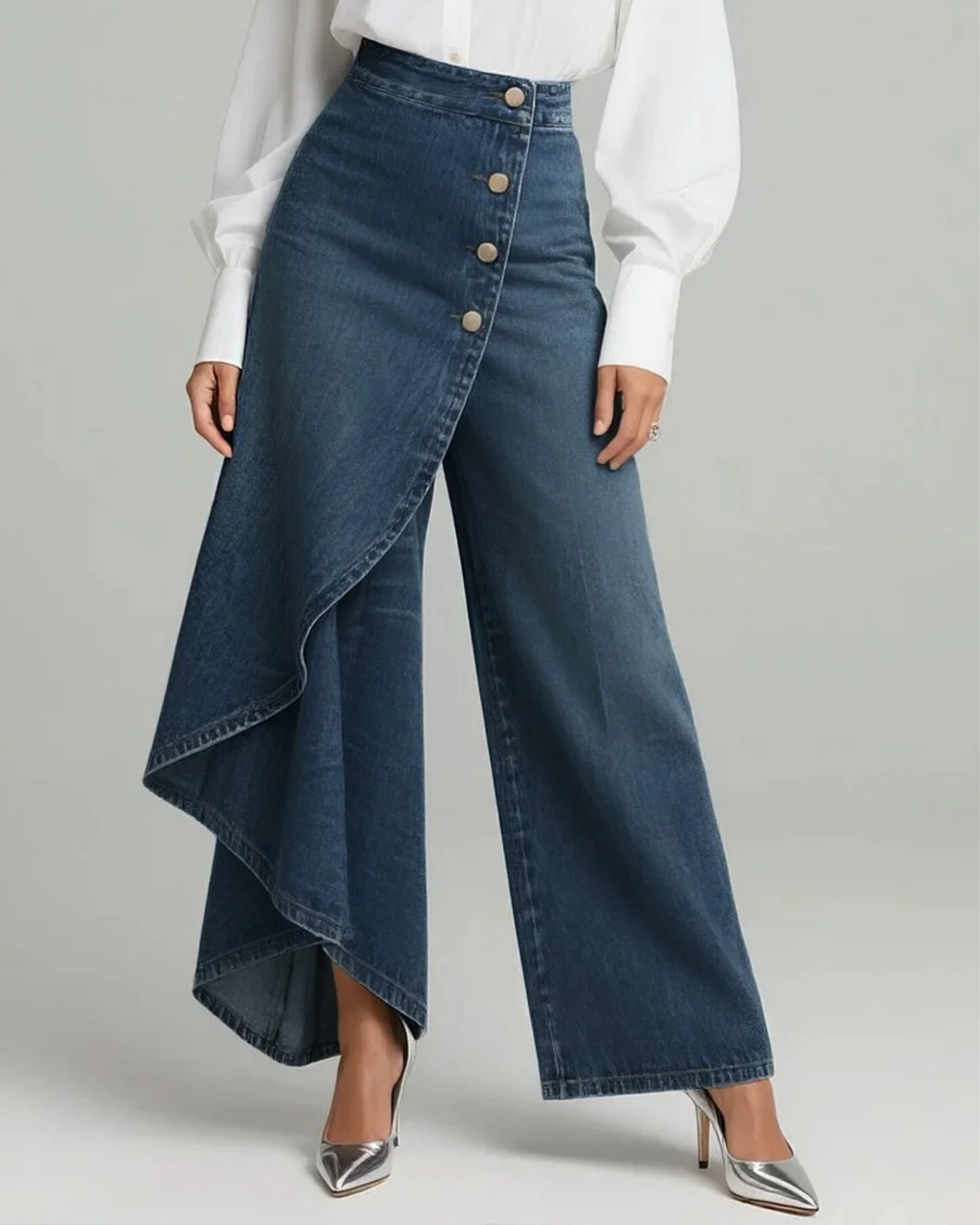 Cirelle | Flow-Wrap Broek – Dames High-Waist Wijde Broek