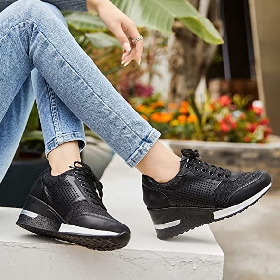 Cira | Orthopedische sneakers met sleehak voor dames – Comfortabele schoenen met plateauzool