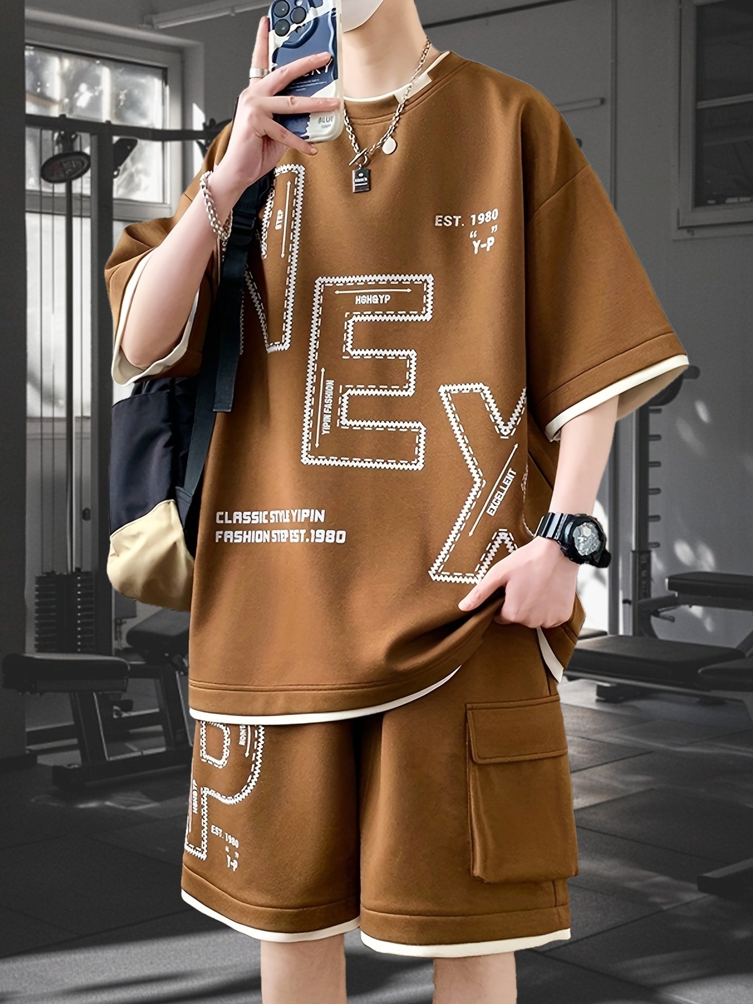 Nestor | Sportieve set voor heren: zomerse outfit met T-shirt en korte broek