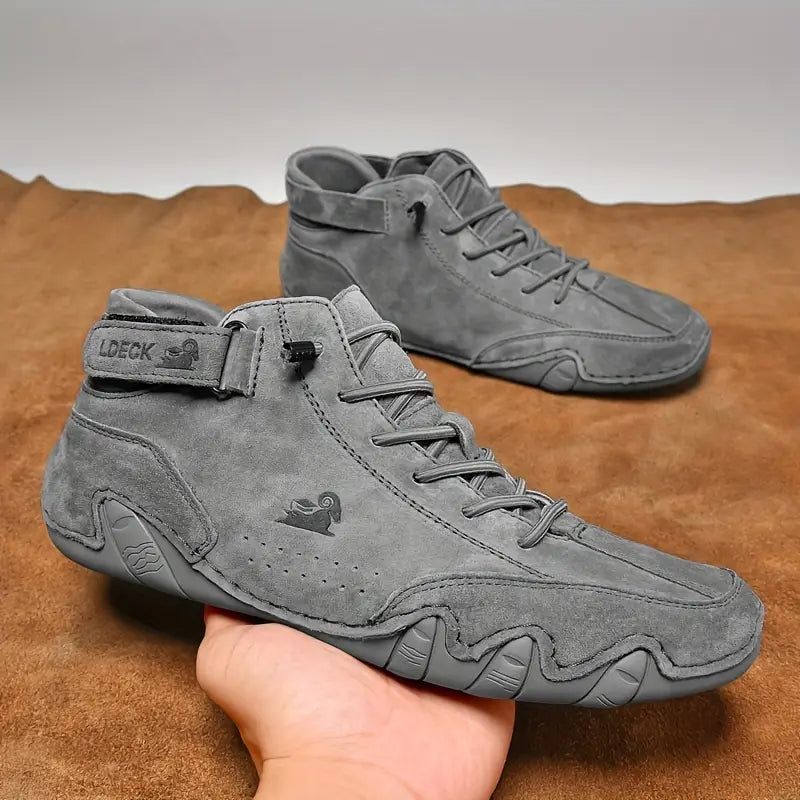 Bootrek | Bottines en daim pour homme – Bottines décontractées et élégantes avec une semelle résistante et antidérapante