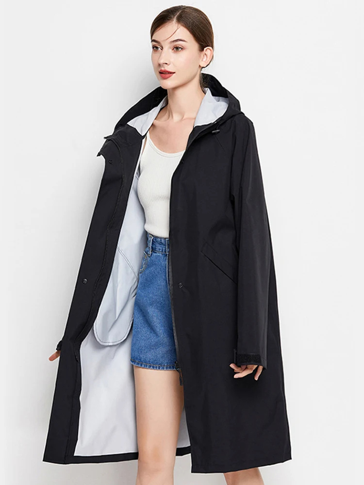 Anna | Imperméable et coupe-vent pour femme avec capuche ajustable, veste d'extérieur légère