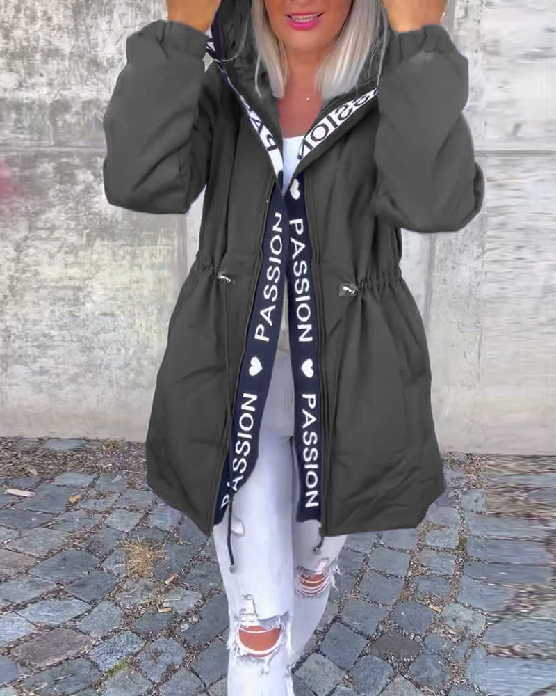 Rinella | Casual damesjas met capuchon – Lichtgewicht jas met capuchon, relaxte pasvorm