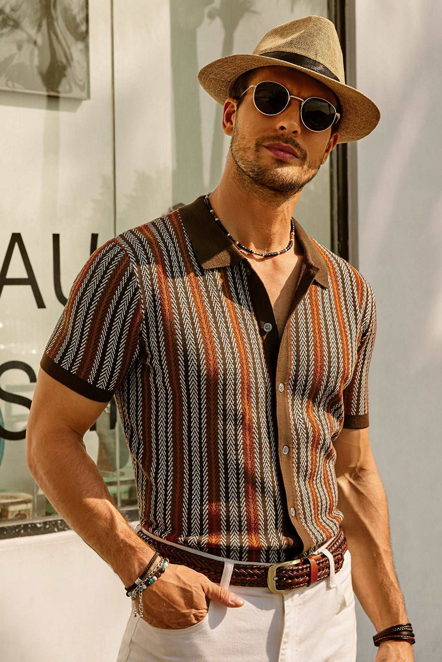 Harris | Retro-Streifenhemd im Vintage-Stil