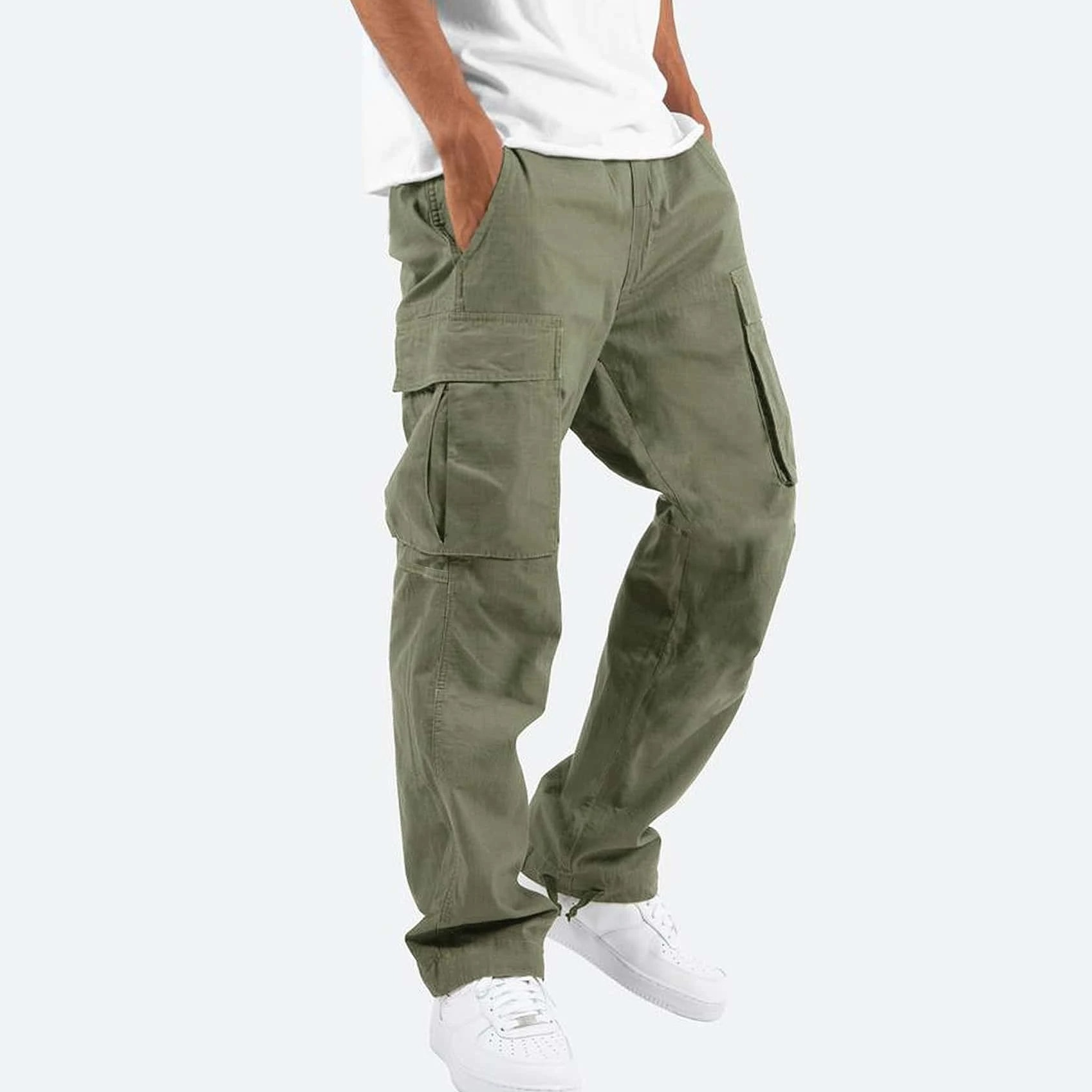 Eldrovic | Bequeme Cargohose für Herren – Arbeits- und Freizeithose mit mehreren Taschen, strapazierfähige Passform