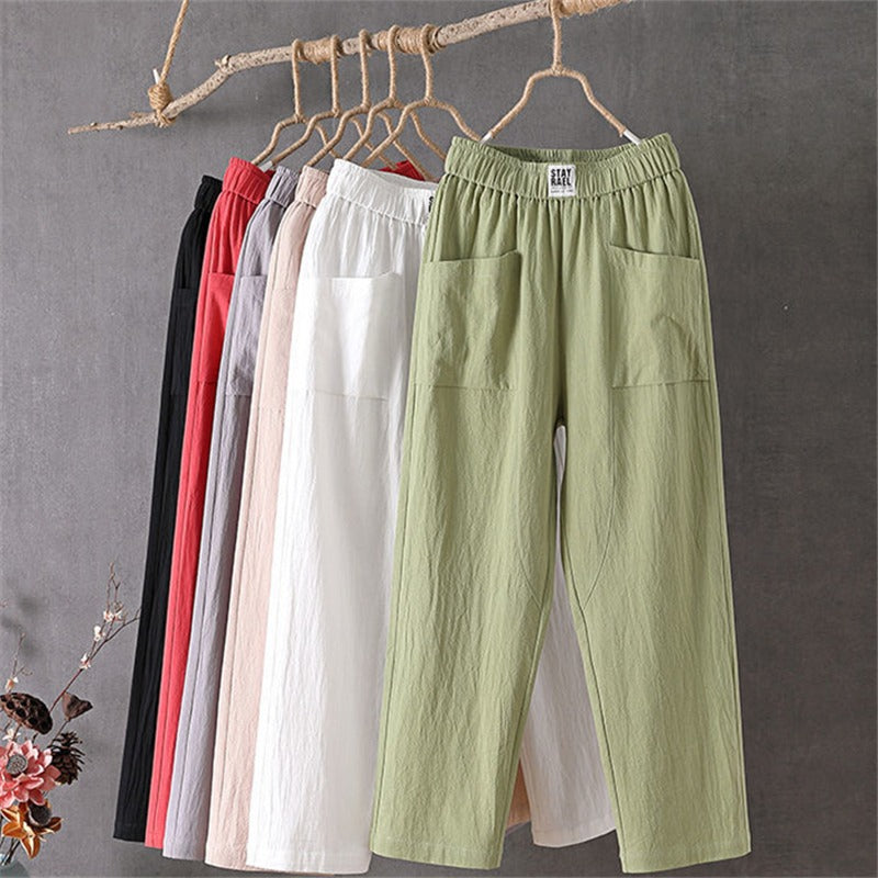 Daxirae | Breezy Relaxed-broek met hoge taille – Moeiteloos comfort voor elke dag met wijde pijpen