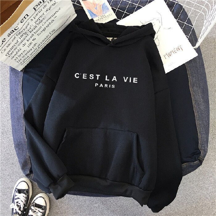 VieHood | La Vie Hoodie – Bequemer Damenpullover, lässiges Sweatshirt, weich und warm