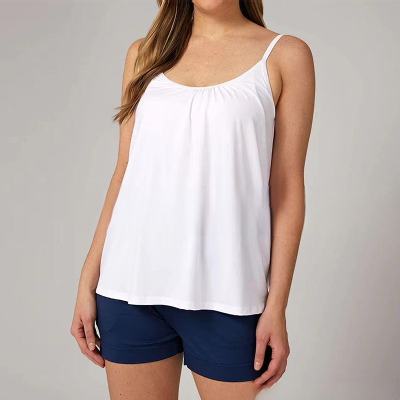Grivella | Luchtige gewatteerde tanktop voor dames – Losvallend, lichtgewicht, mouwloos