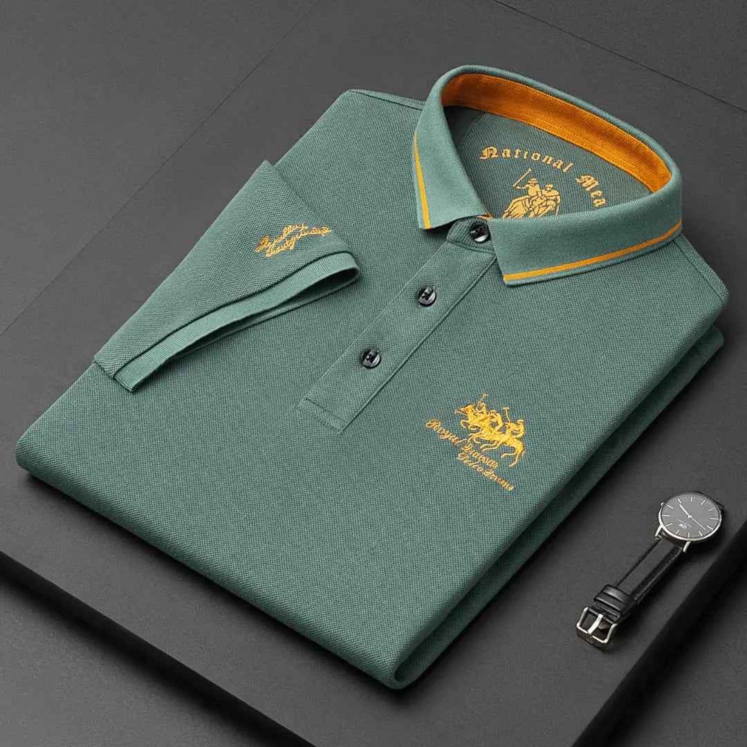 Threx | Klassiek poloshirt voor heren: tijdloos katoenen shirt met korte mouwen, casual en smart-casual