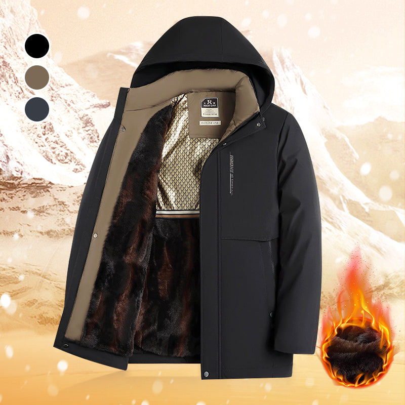 Odran | Parka thermique d'hiver pour homme – avec capuche, isolée et chaude