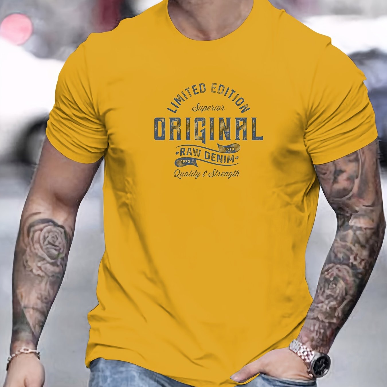 Xaver | Basic-T-Shirt für Herren aus Baumwolle – Lässiges T-Shirt mit Grafikprint, Sommer-T-Shirt