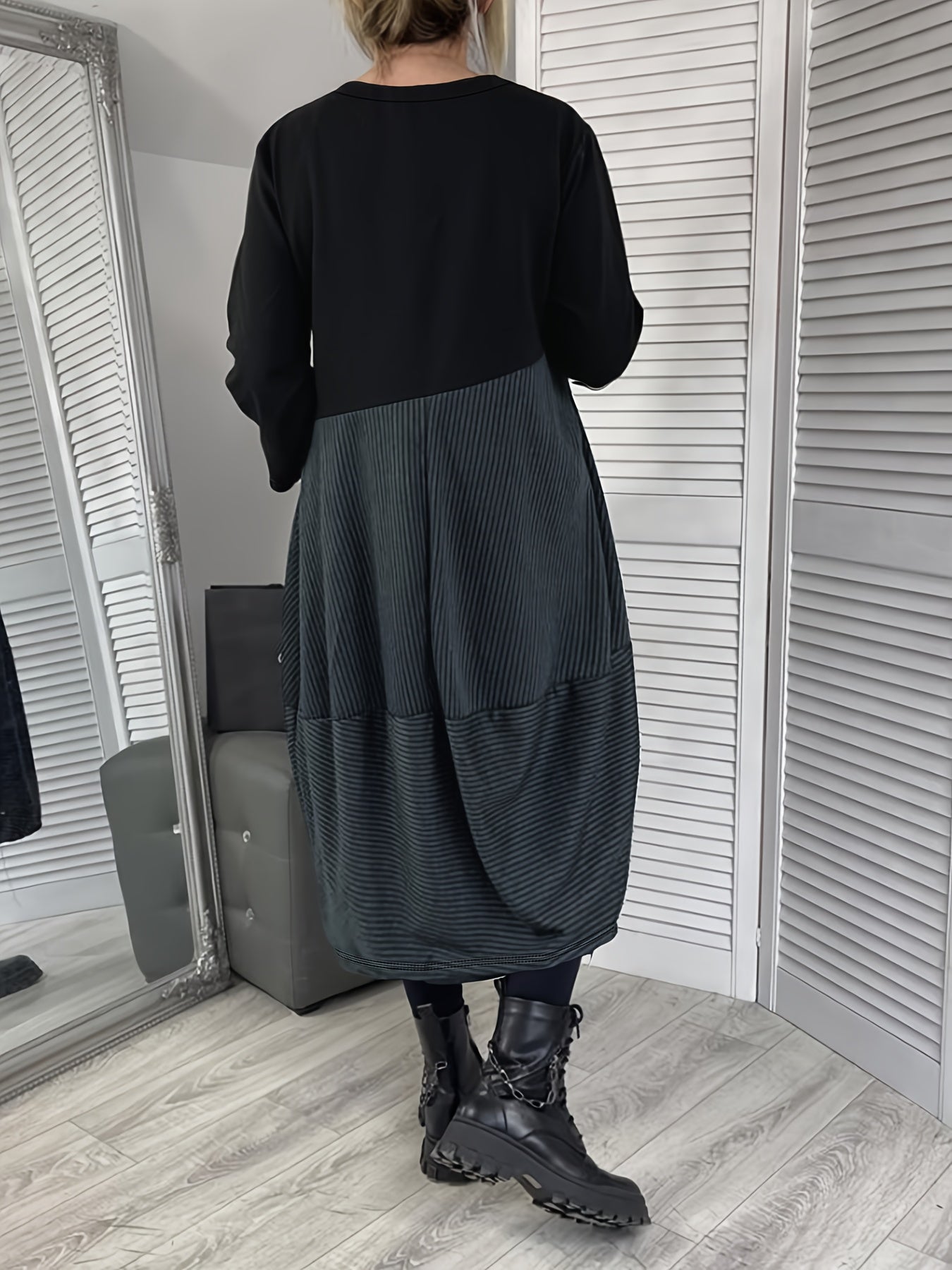 Ulvrya | Boho maxi-jurk voor dames – Lange Mouwen, Losvallende Elegante Zomerjurk