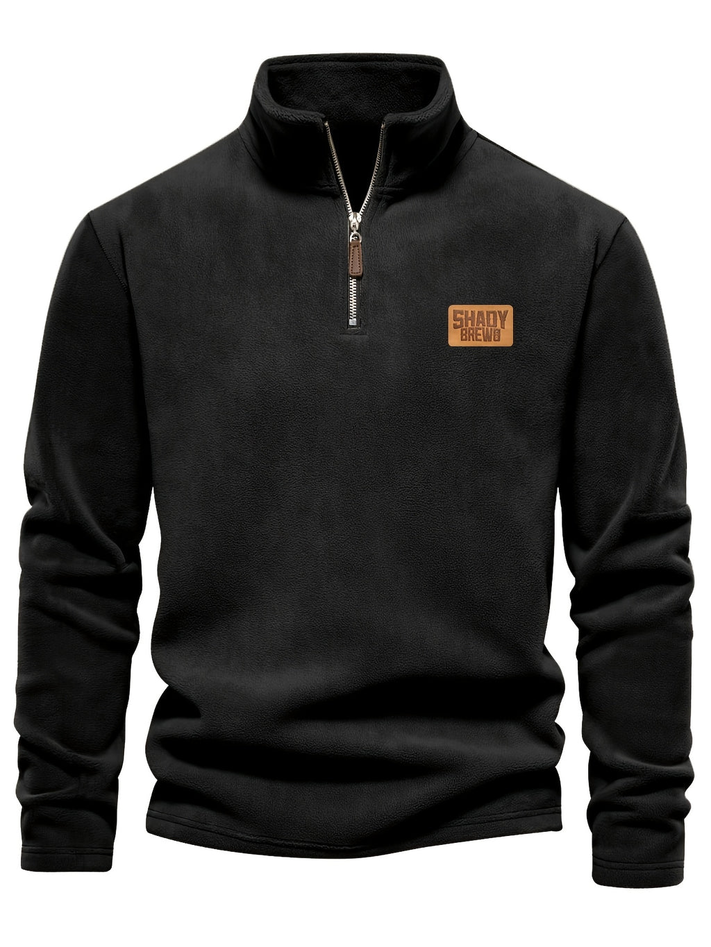 Daire | Thermische fleece gevoerde heren trui met halve rits – Warm, stevig winterhemd, halve rits