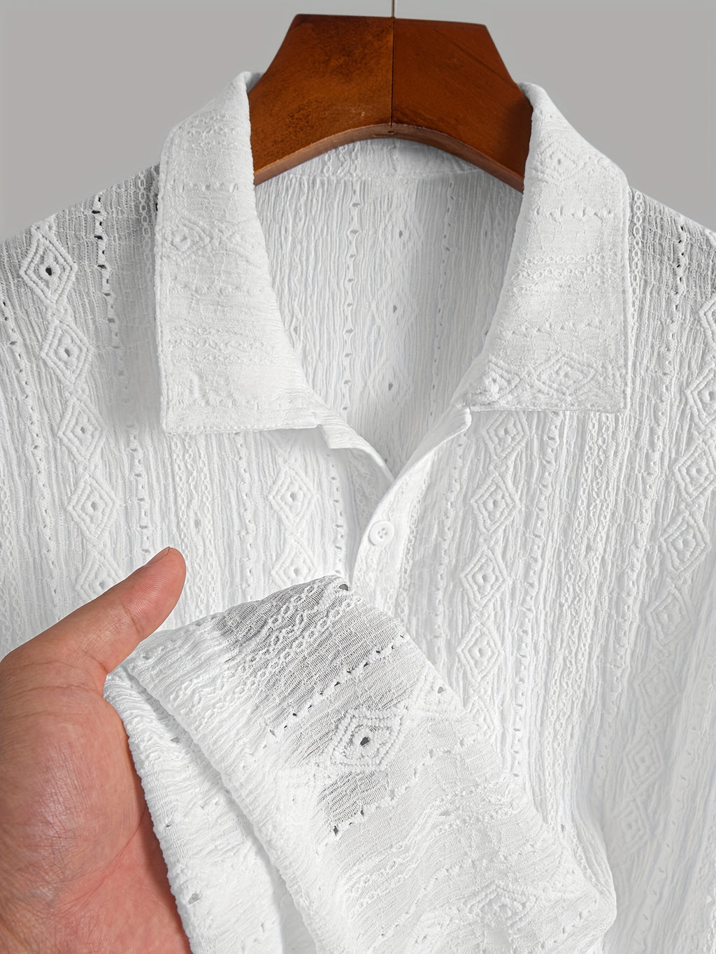 Volric | Polo homme en maille - Broderie œillet, respirant, manches courtes