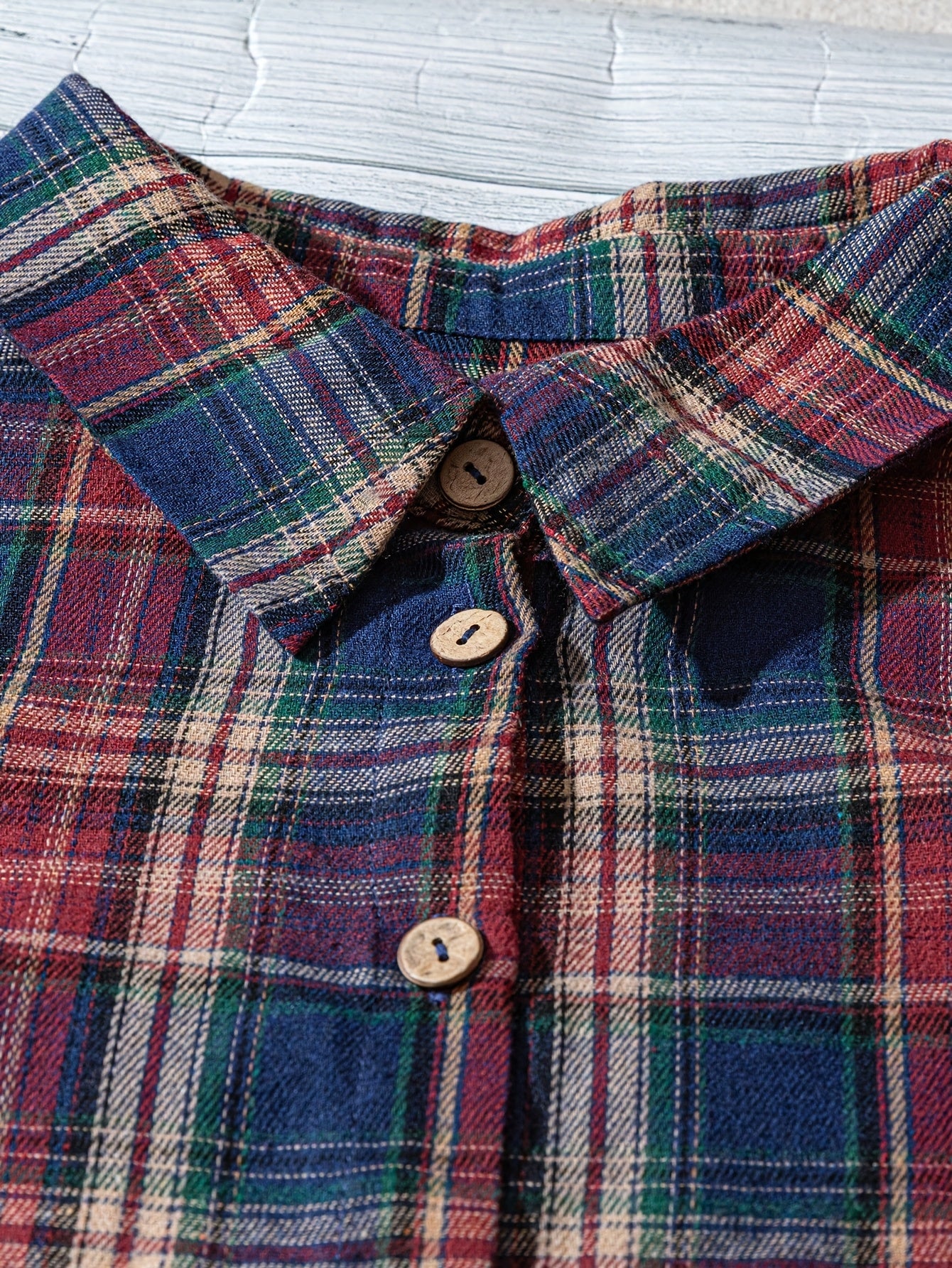 Saryne | Damesblouse met geruite print en pofmouwen