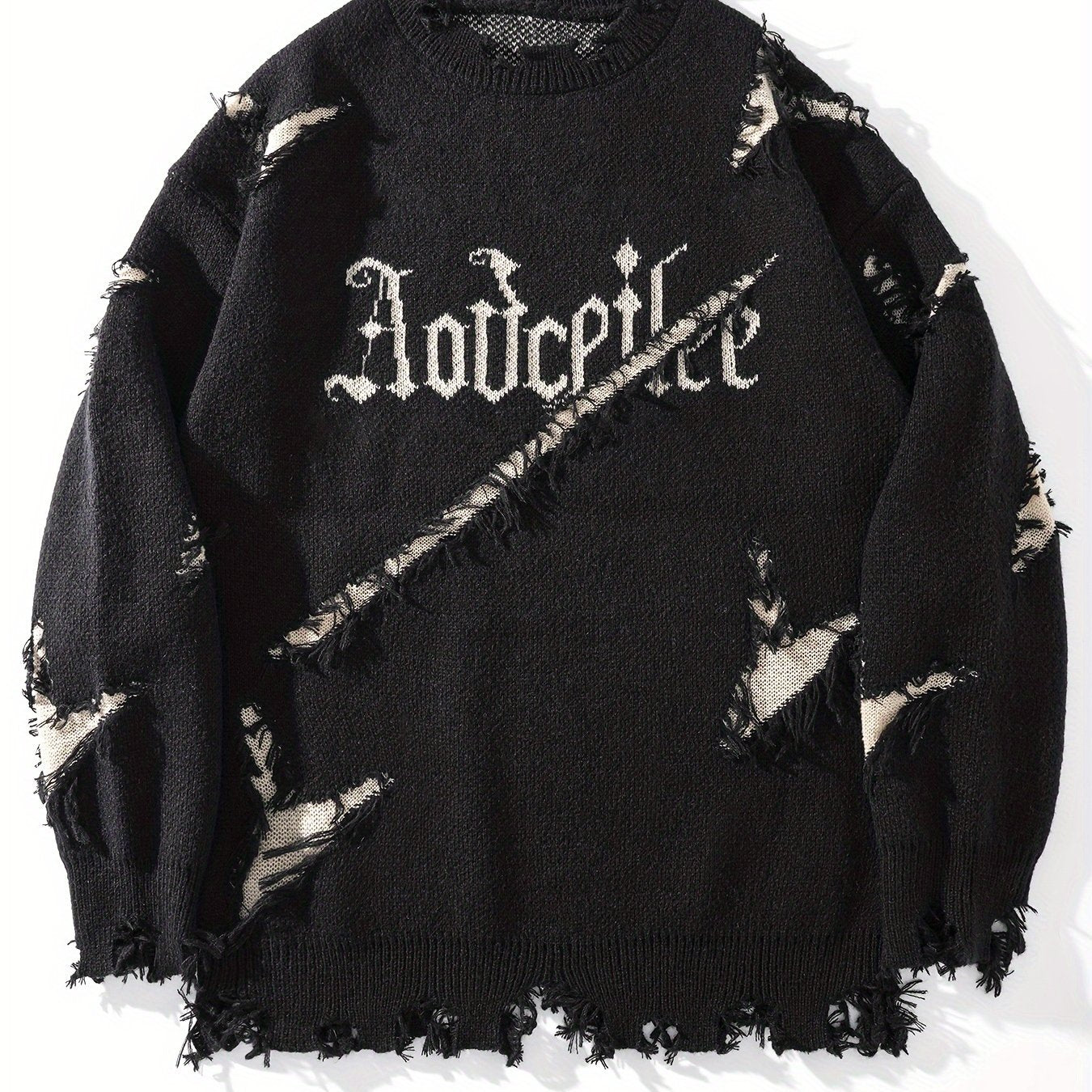 Liorix | Heren Casual Street Trui – Oversized Pasvorm Pullover met Verlaagde Schouders, Gebreid