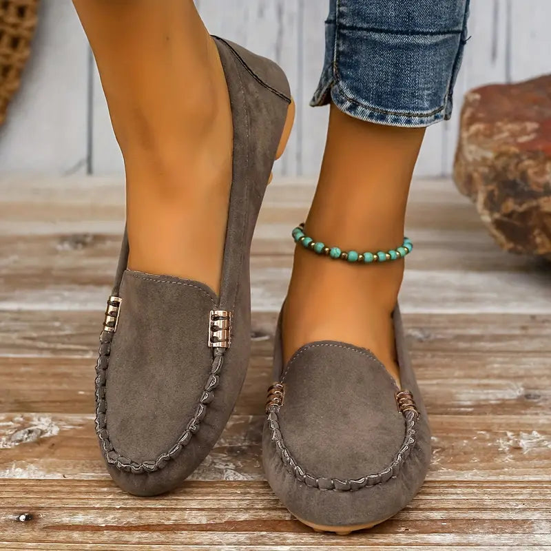 CloudLoaf | Casual Platte Loafers voor Dames – Comfortabele Instappers met Zachte Zool voor Wandelen