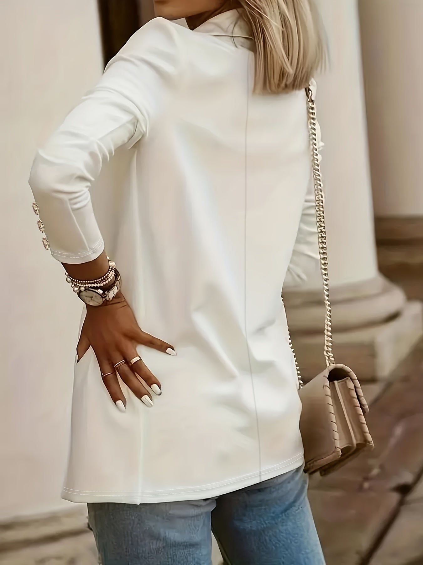 Albina | Veste blazer ouverte pour femme - Tenue de travail élégante et décontractée