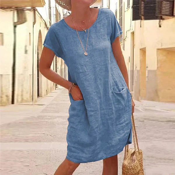 Ceylina | Casual zomerjurk voor dames – elegante midi-jurk voor dagelijks gebruik