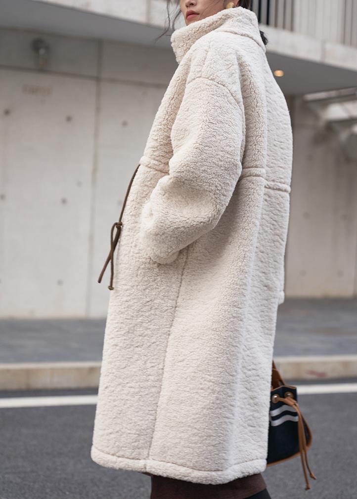 Carielle | Manteau d'hiver en laine grande taille pour femme, à col montant – Manteau chaud et élégant pour les temps froids
