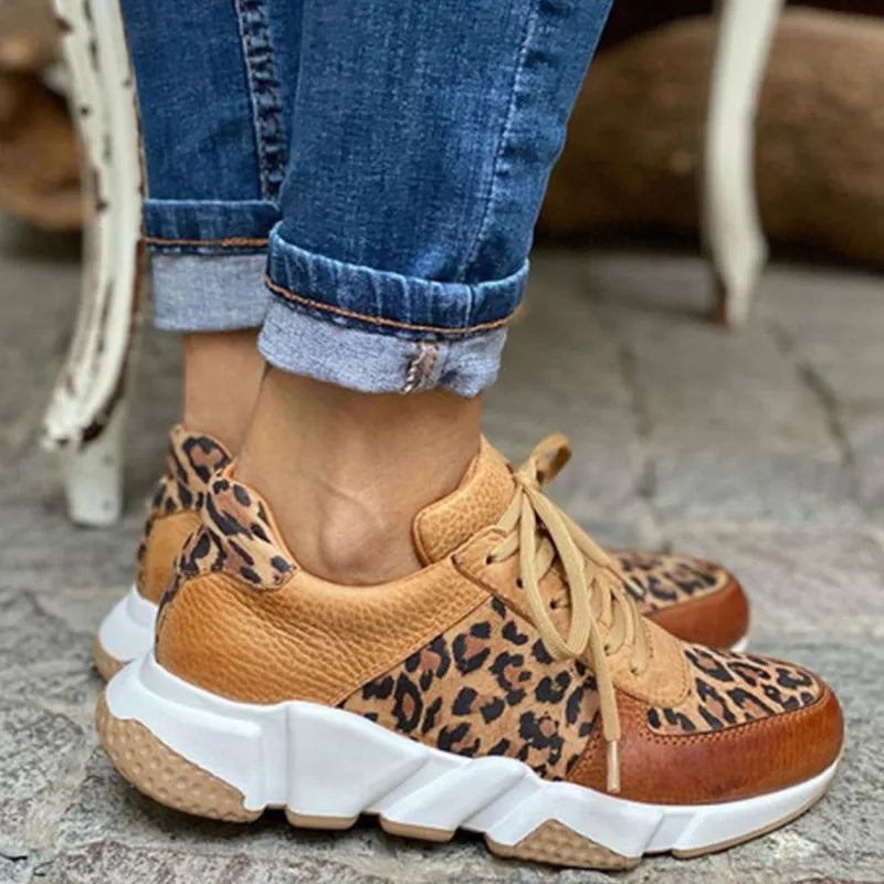 Myrrina | WildStep Leopard Sneakers – Casual damesschoenen met luipaardprint
