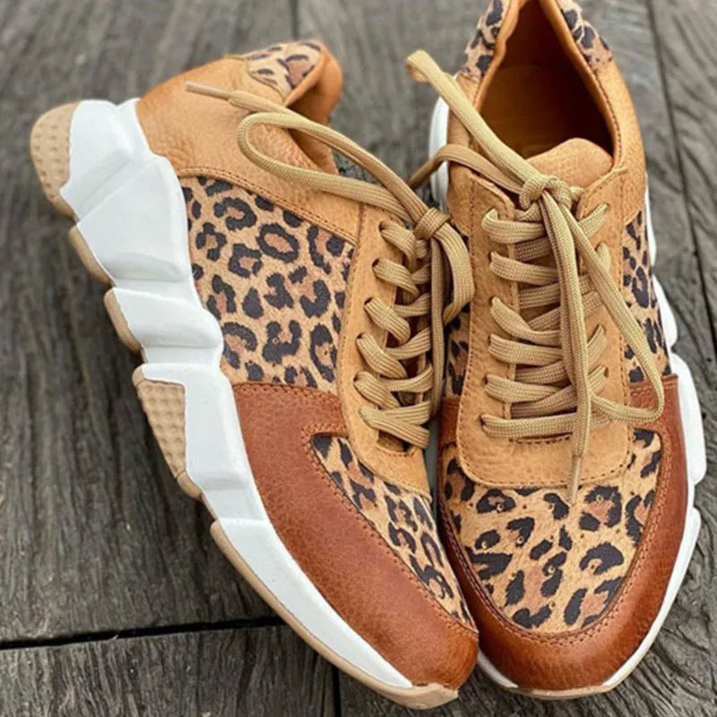 Myrrina | WildStep Leopard Sneakers – Casual damesschoenen met luipaardprint