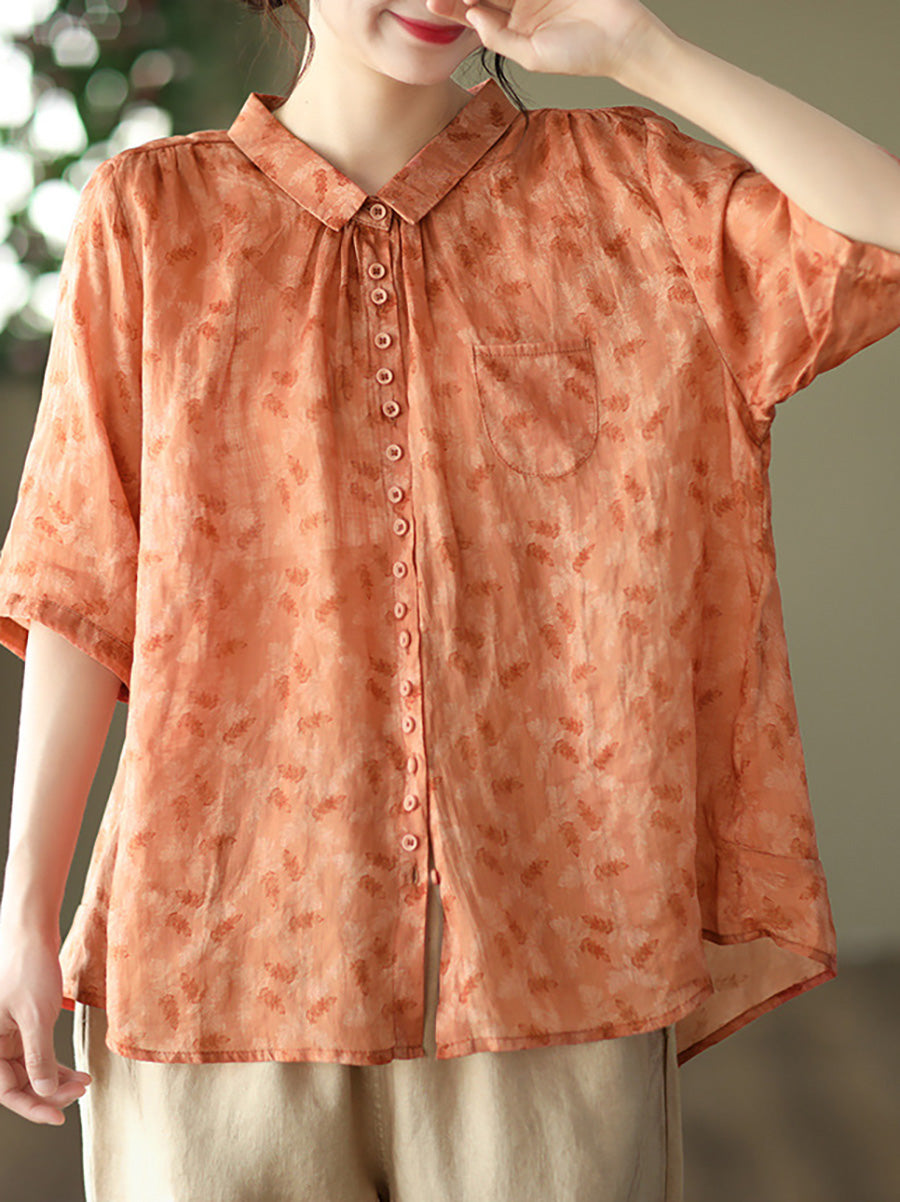 Isyra | Bloemenblouse in grote maten – Vintage, casual zomerblouse voor dames