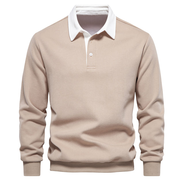 Jotham | Herren-Poloshirt mit langen Ärmeln – klassischer Kragen, elegant-lässig und businesstauglich