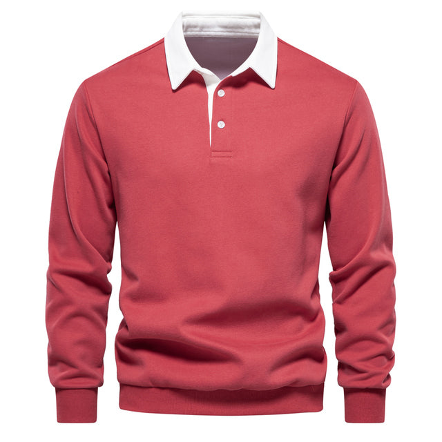 Jotham | Herren-Poloshirt mit langen Ärmeln – klassischer Kragen, elegant-lässig und businesstauglich
