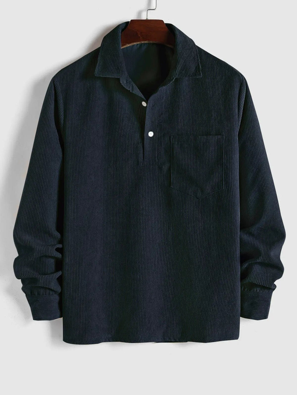 Yorien | Chemise à manches longues en velours côtelé pour homme – Classique, polyvalente et élégante