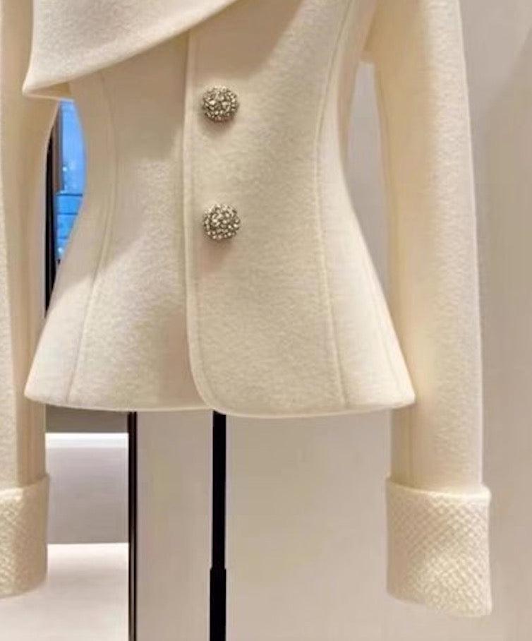 Arionne | Pull blanc en maille pour femme – Pull doux et confortable à manches longues