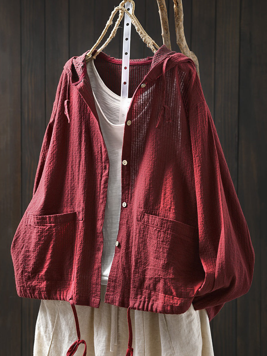 Fryelle | Katoenen hoodie voor dames met grote maten – Artistiek stippenpatroon