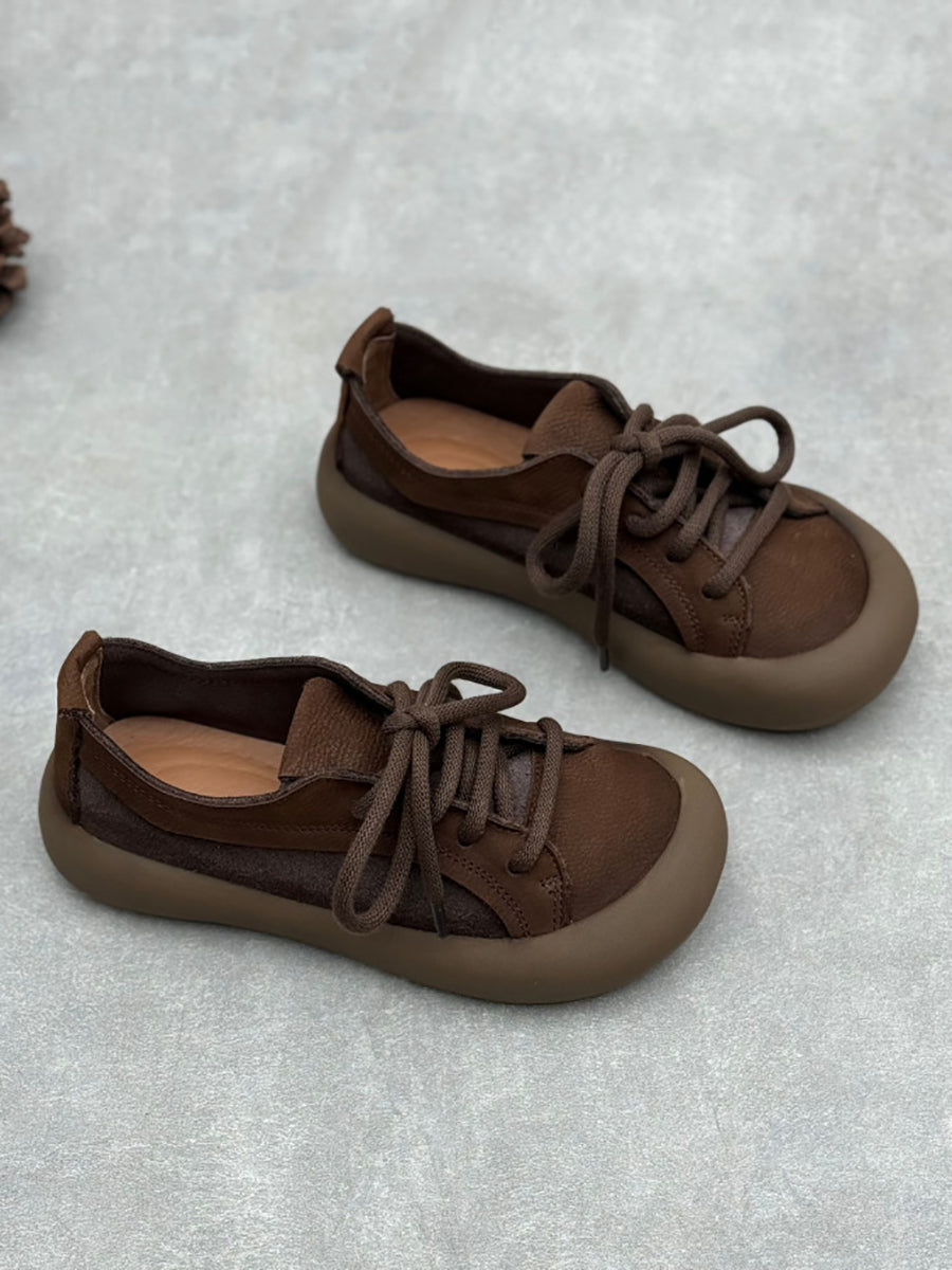 Velvyn | Vintage ballerina's met leren bandje voor dames – Echt leer