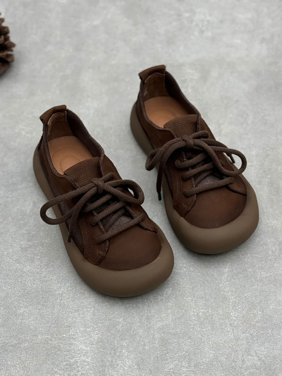Velvyn | Vintage ballerina's met leren bandje voor dames – Echt leer