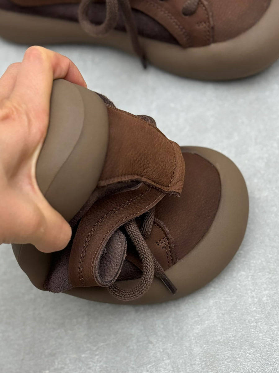 Velvyn | Vintage ballerina's met leren bandje voor dames – Echt leer
