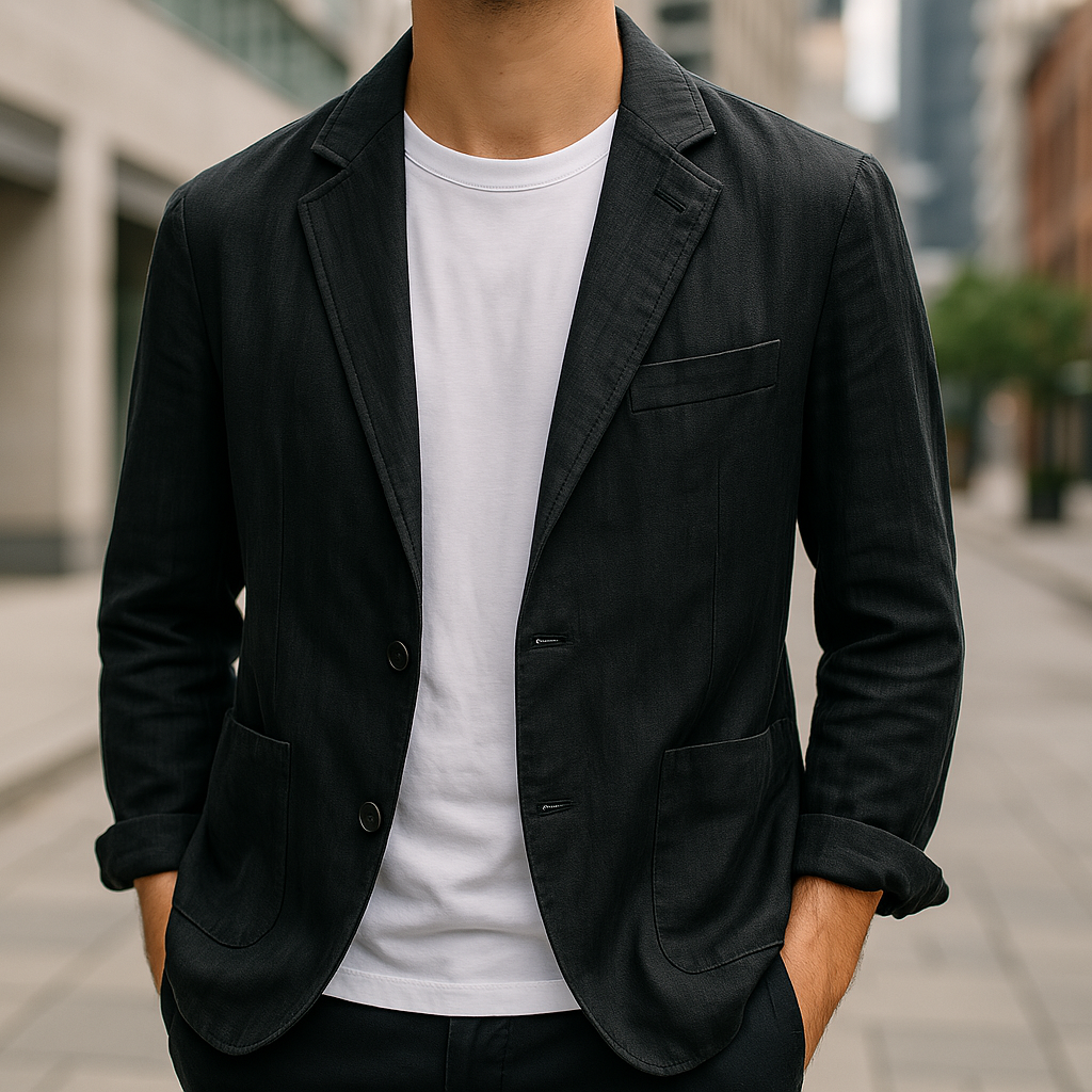 Velvian | Ademende linnen zomerblazer voor heren