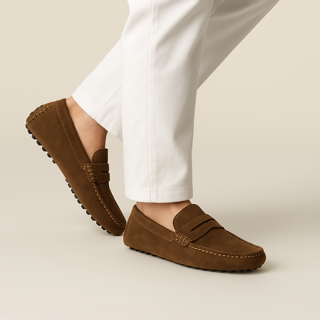 Pavel | Chaussures élégantes en daim pour homme - Style italien, chaussures décontractées et confortables