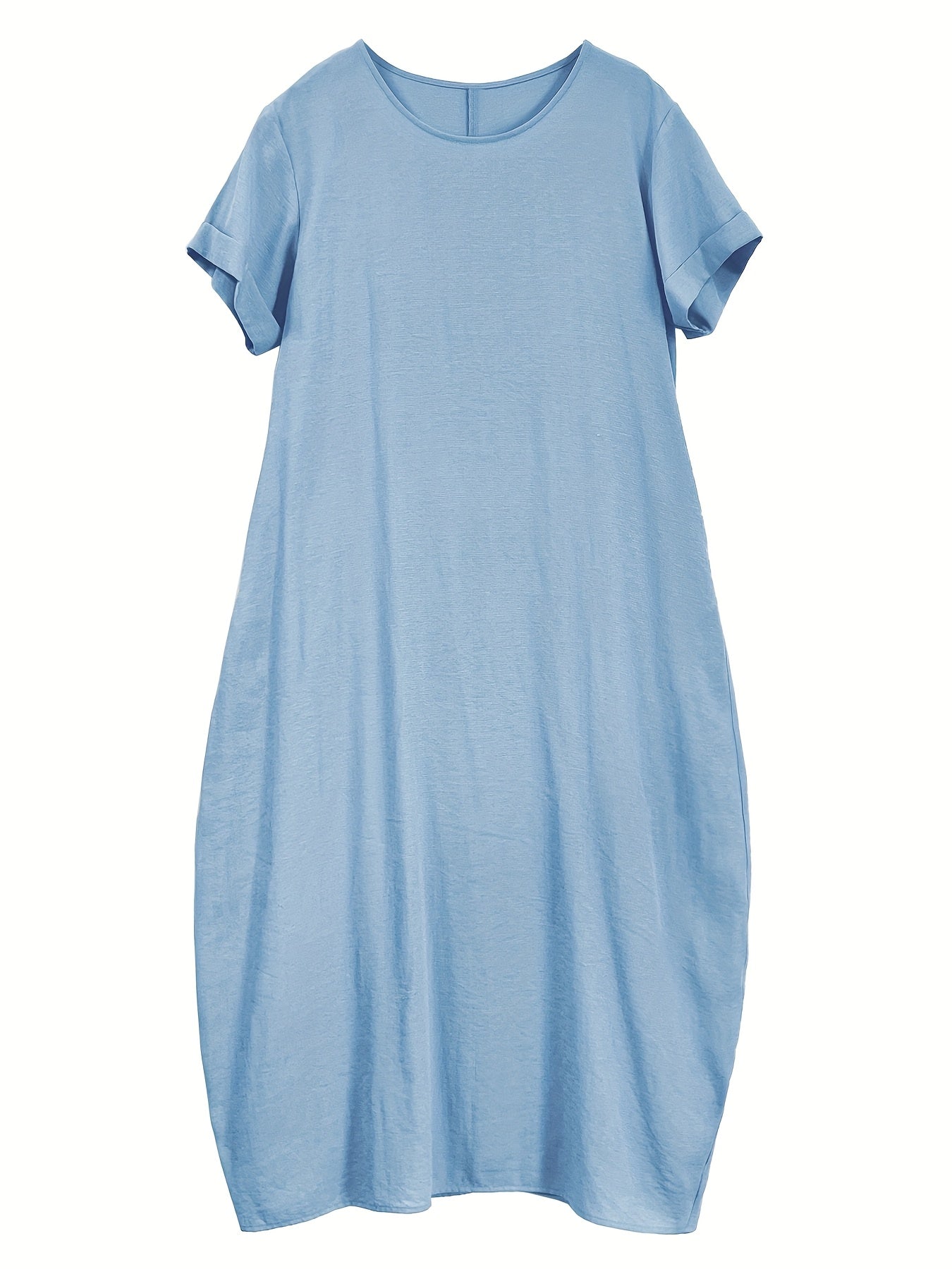 Falyth | Breezy Pocket Midi-jurk – Losse casual zomerjurk voor dames
