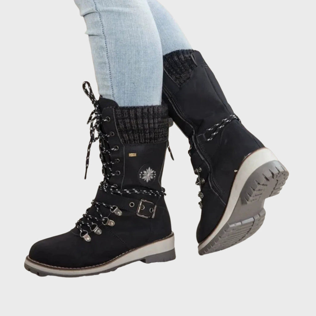 Belira | Bottes d'hiver pour femmes – Bottes de neige chaudes et imperméables à lacets