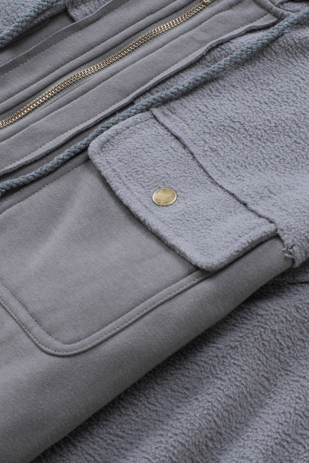 Ulirra | Damen-Jacke mit Kordelzug und übergroßem Reißverschluss – Lässige Streetwear-Jacke