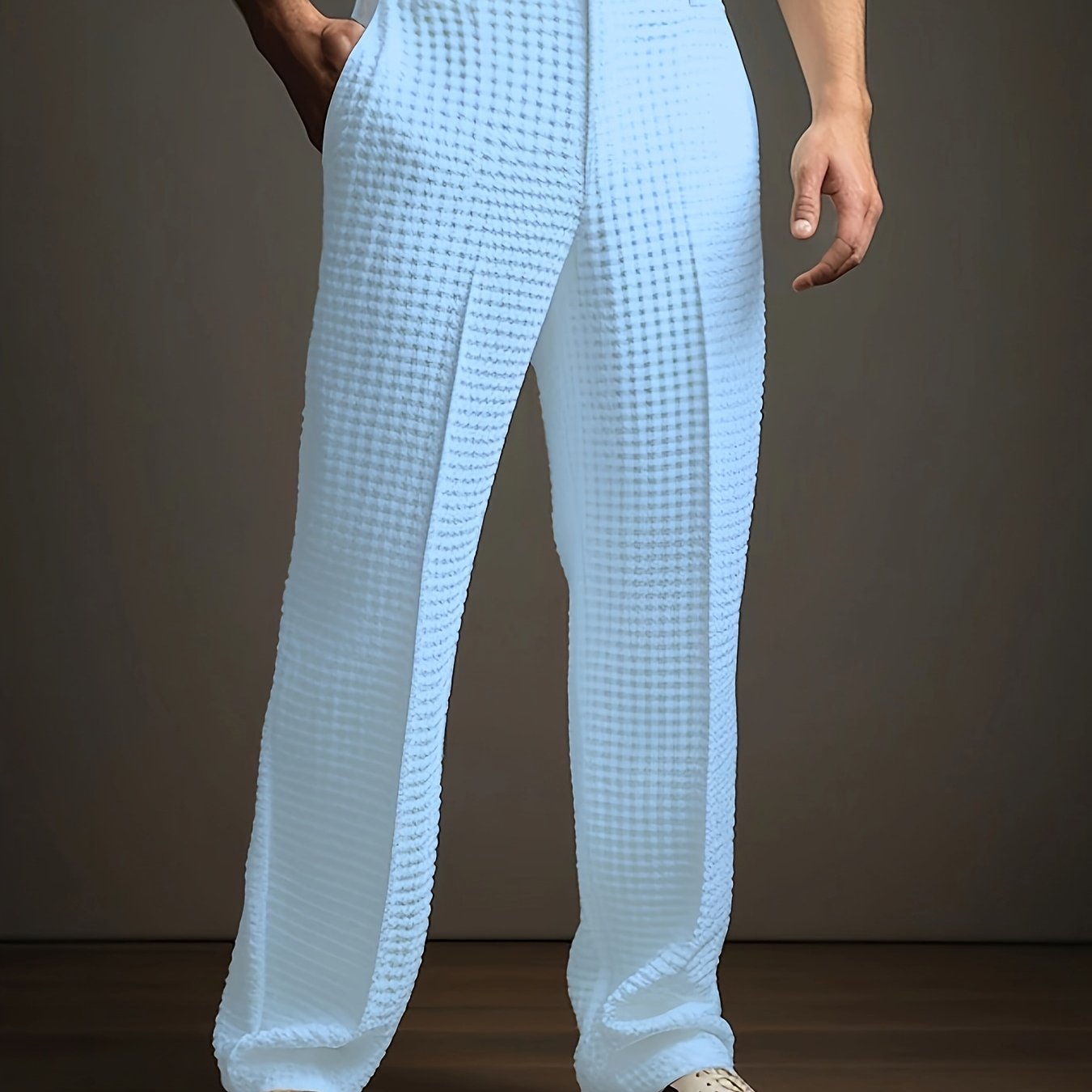 Uther | Herenbroek met rechte pijpen, smart casual – Comfortabele kantoorbroek