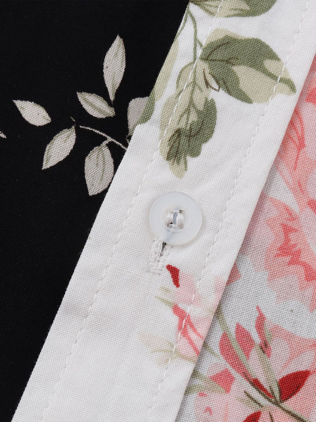 Halvar | Chemise hawaïenne tropicale pour homme - patchwork floral, manches courtes, style décontracté