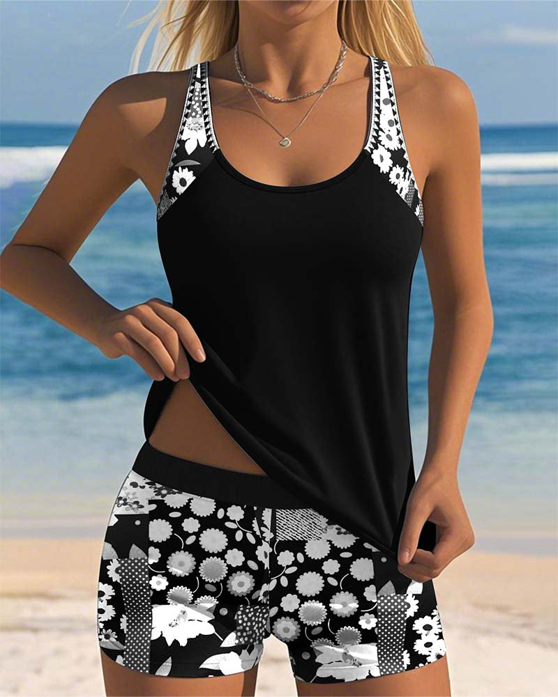 Jelora | Zomerse zwemset – Chique tweedelige strandkleding
