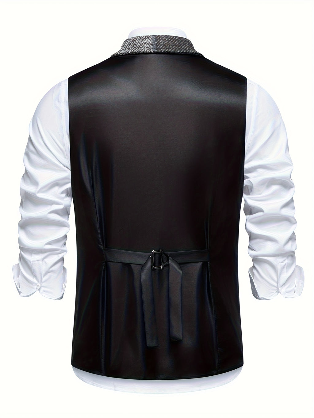 Barrett | Vintage patchwork herenvest – Klassiek vest met revers