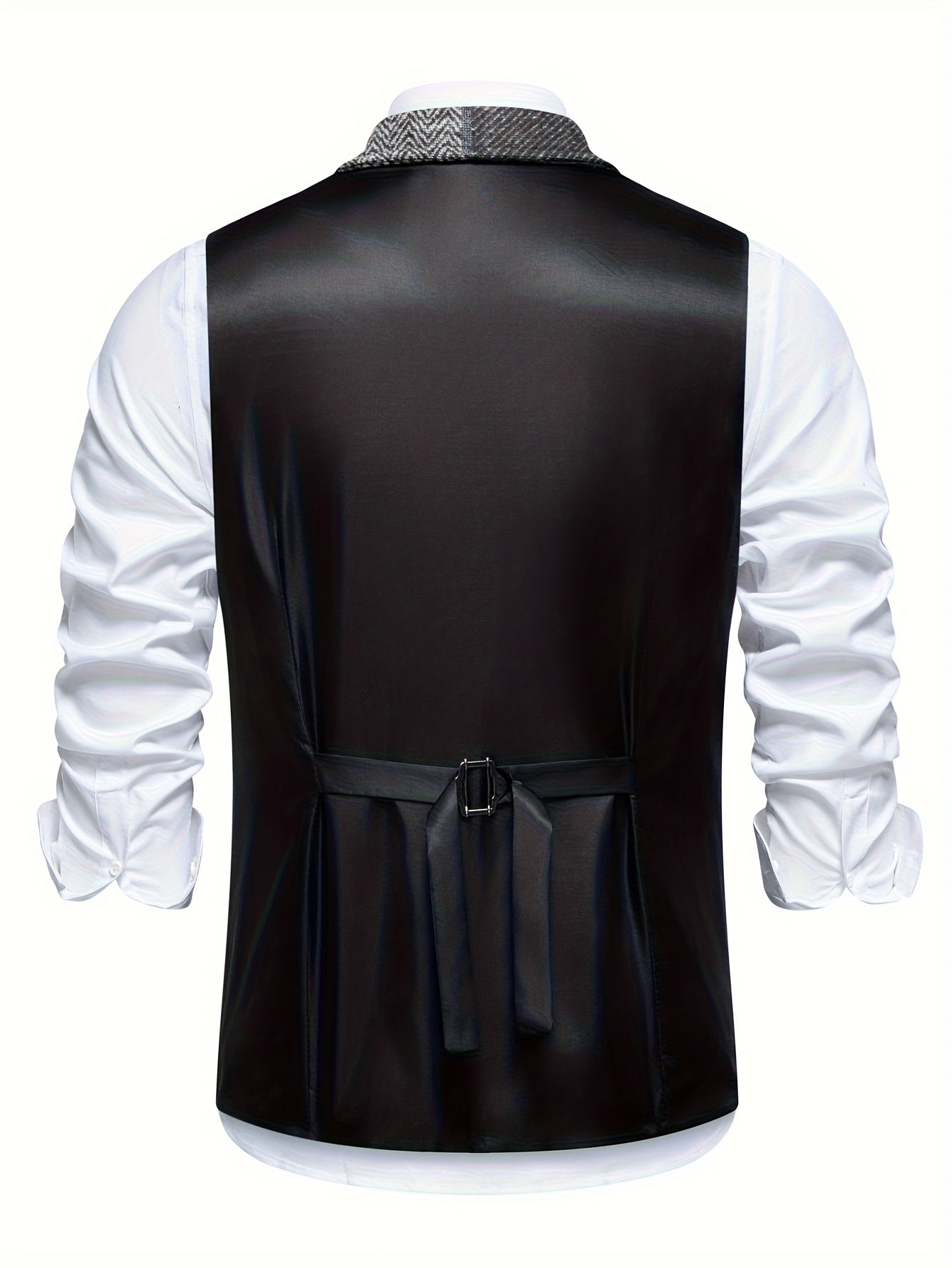 Barrett | Vintage patchwork herenvest – Klassiek vest met revers