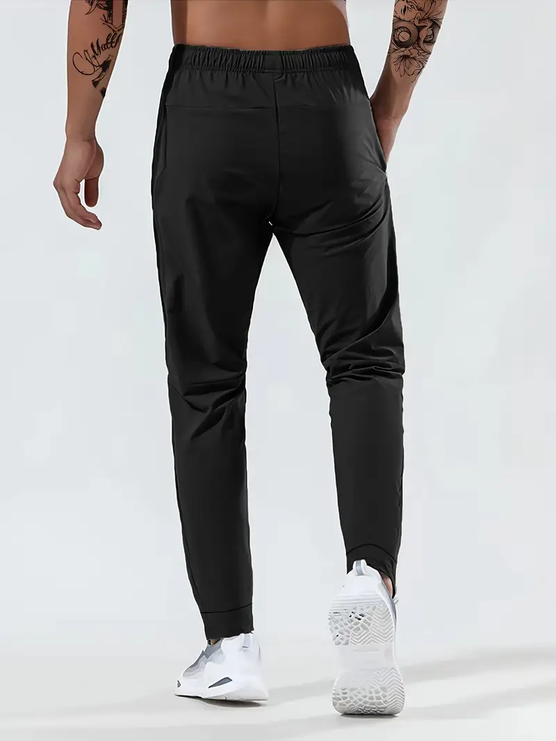 Kaevor | Stretch joggingbroek voor heren met slanke pasvorm en zakken met rits